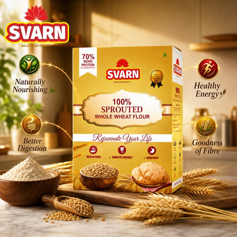 100% sprouted Wheat Chakki Atta