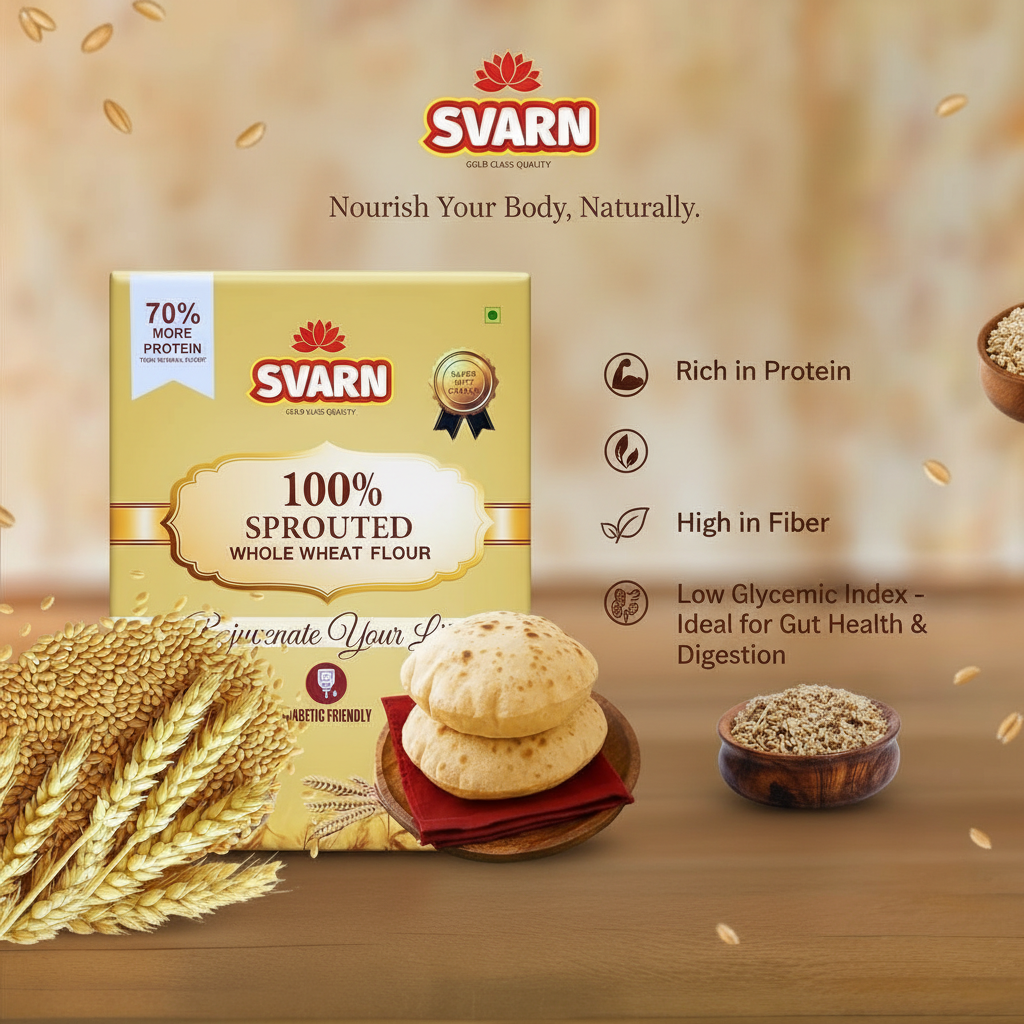 Svarn Sprouted Whole Wheat Flour Promotional Banner